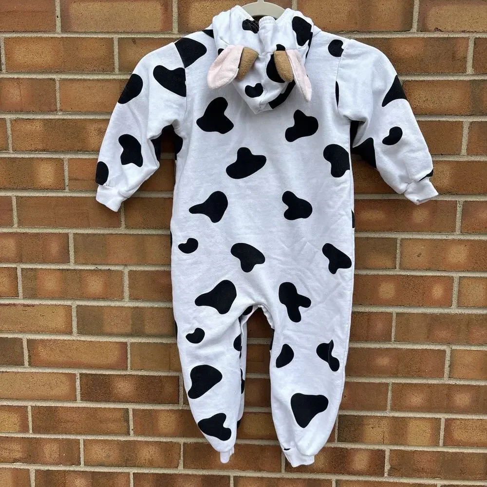 Vintage Small Steps 3T Cow Costume Cotton Polyester Bodysuit